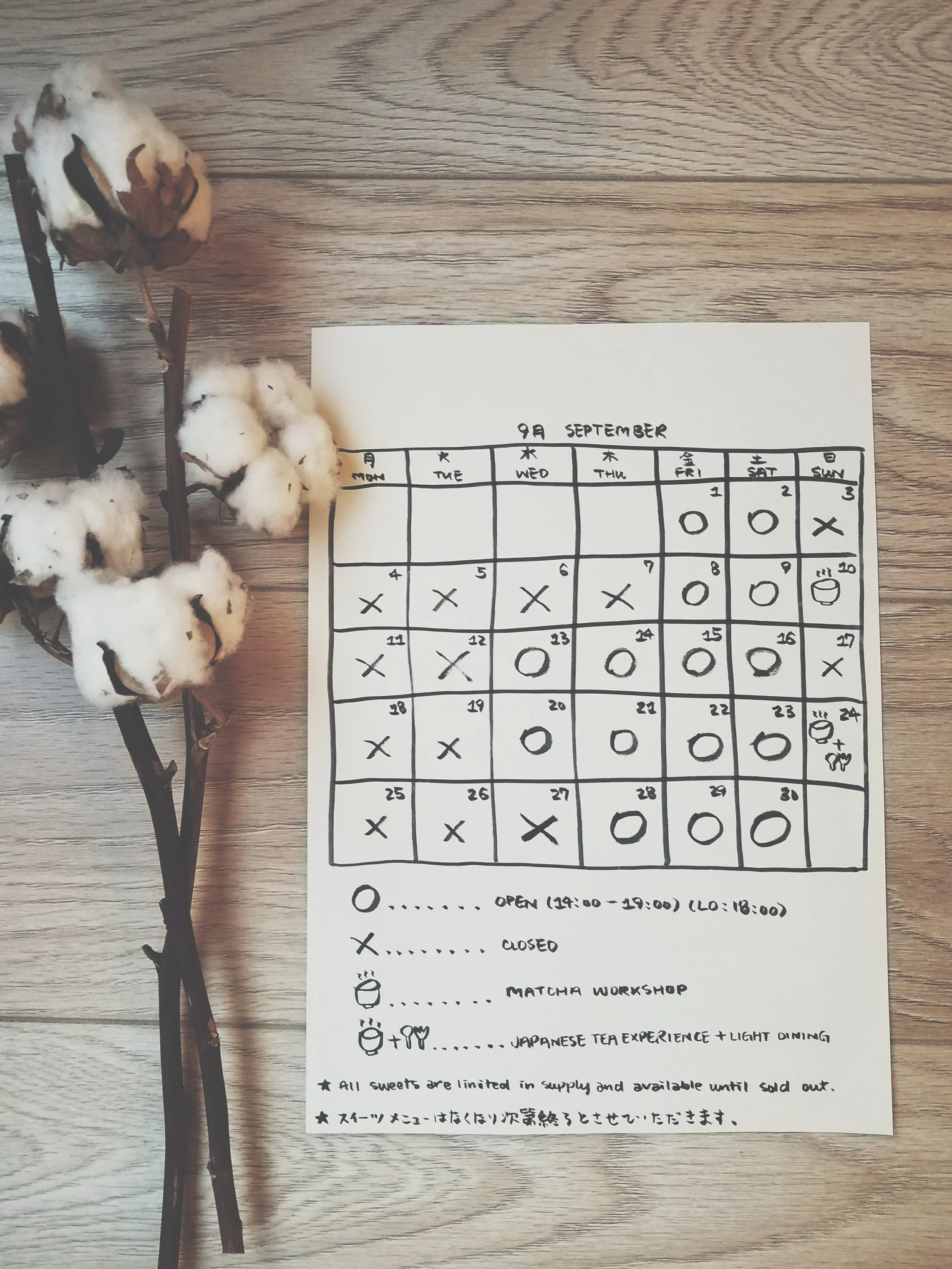 SEPTEMBER CALENDAR