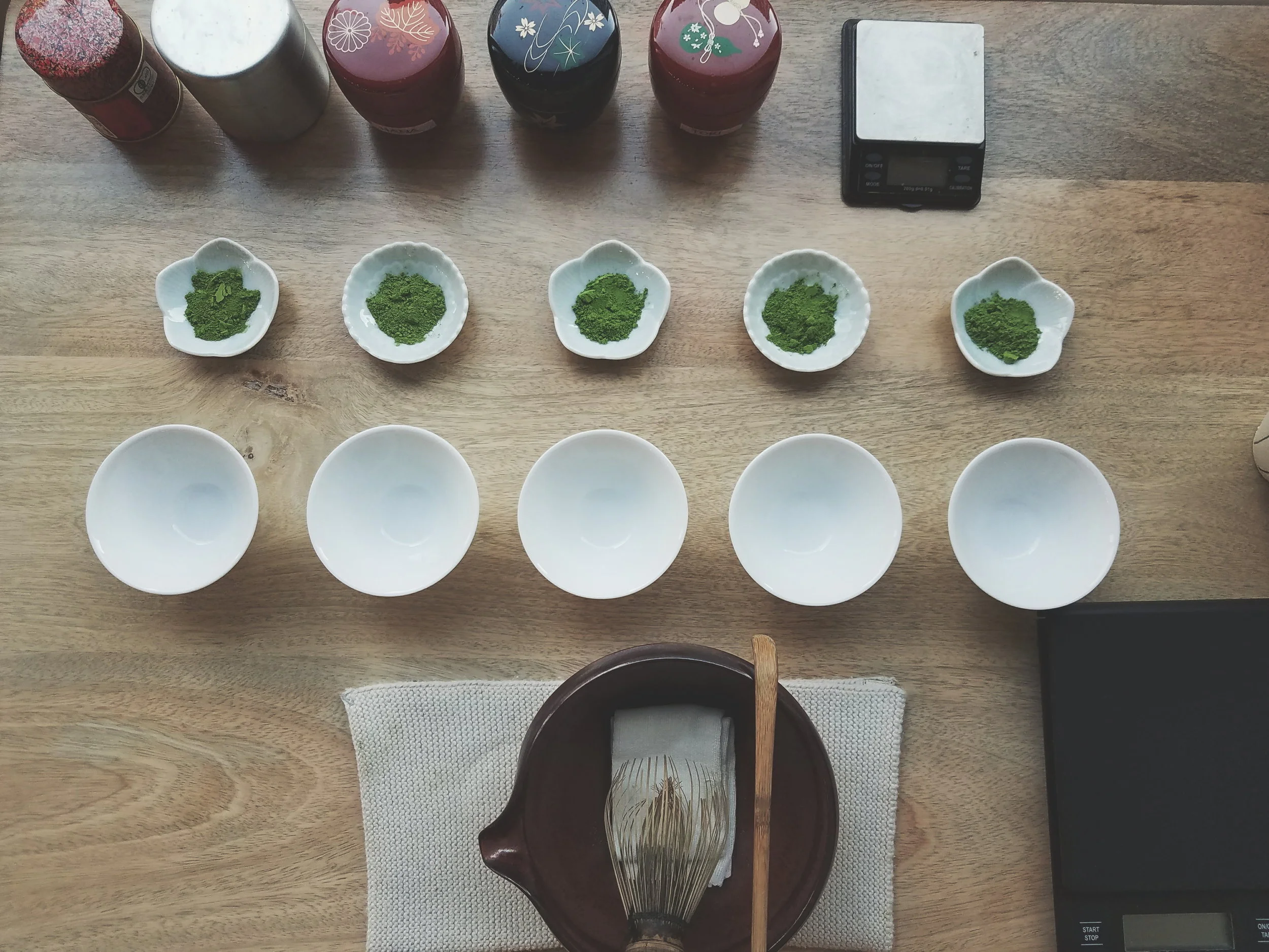 MATCHA TASTING 飲み比べ