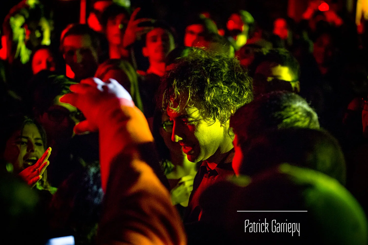 Albert walks through the crowd in attedance.
