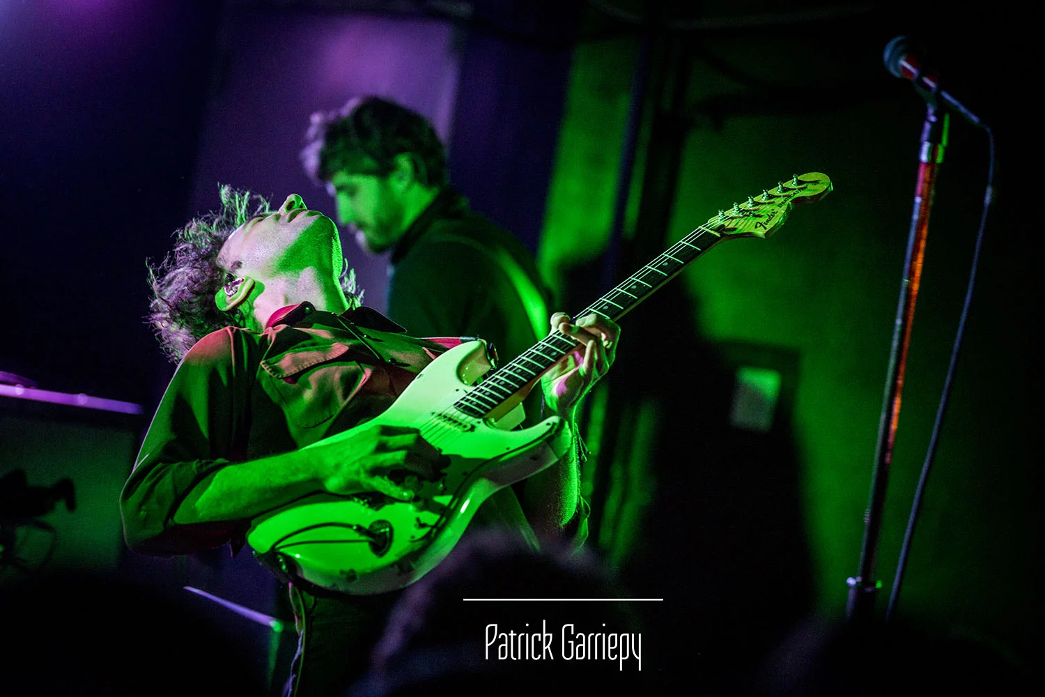 Albert on his signature Fender Stratocaster.