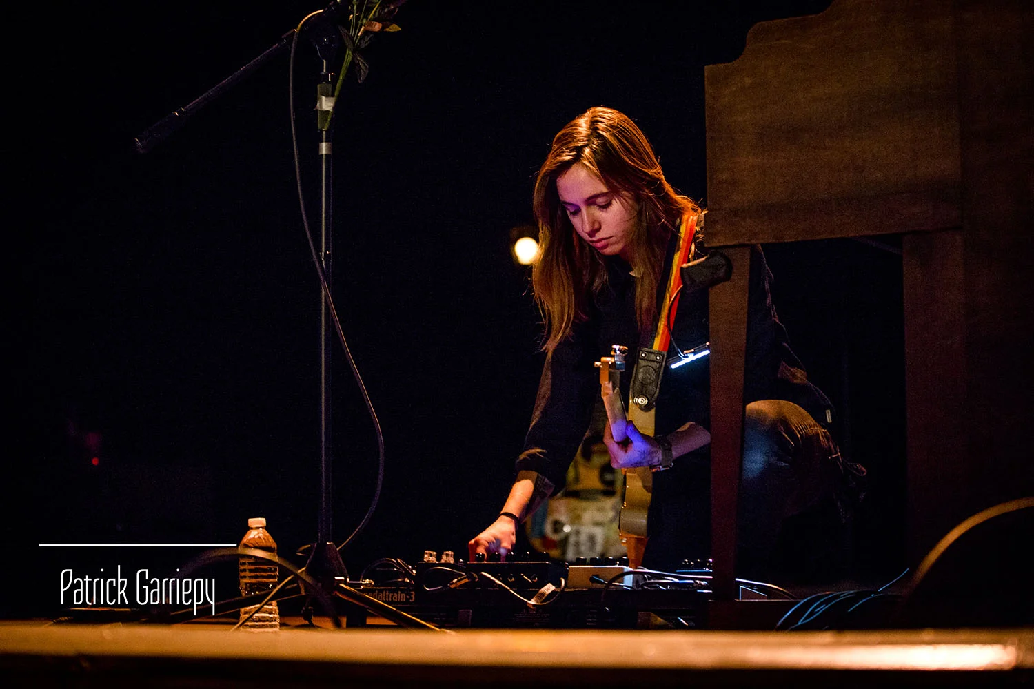 Baker prepares to perform her first song of the night.
