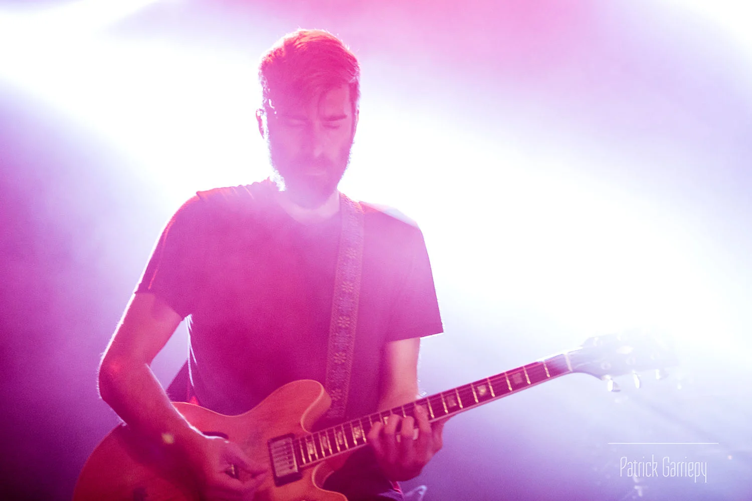 Guitarist Josh Hooks in action
