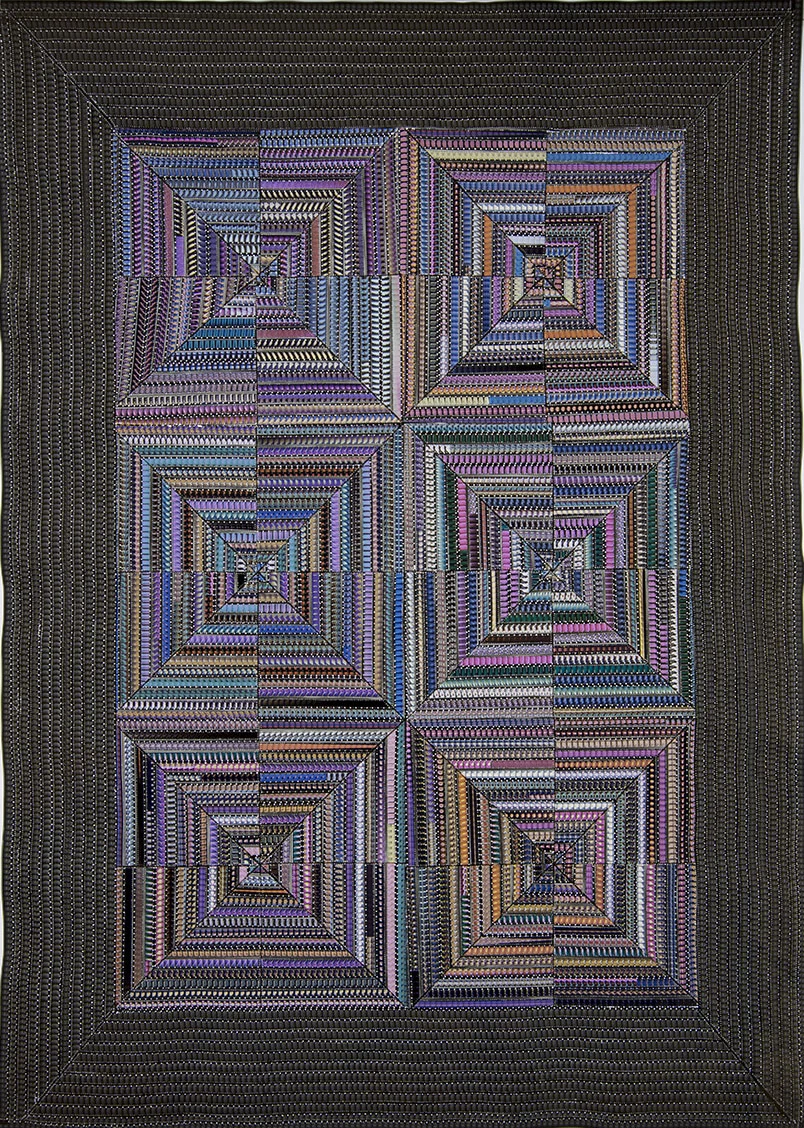 "Fibers and Civilization (1959)," 2009. 16 mm film, polyamide thread, 60 1/2 x 43 in.