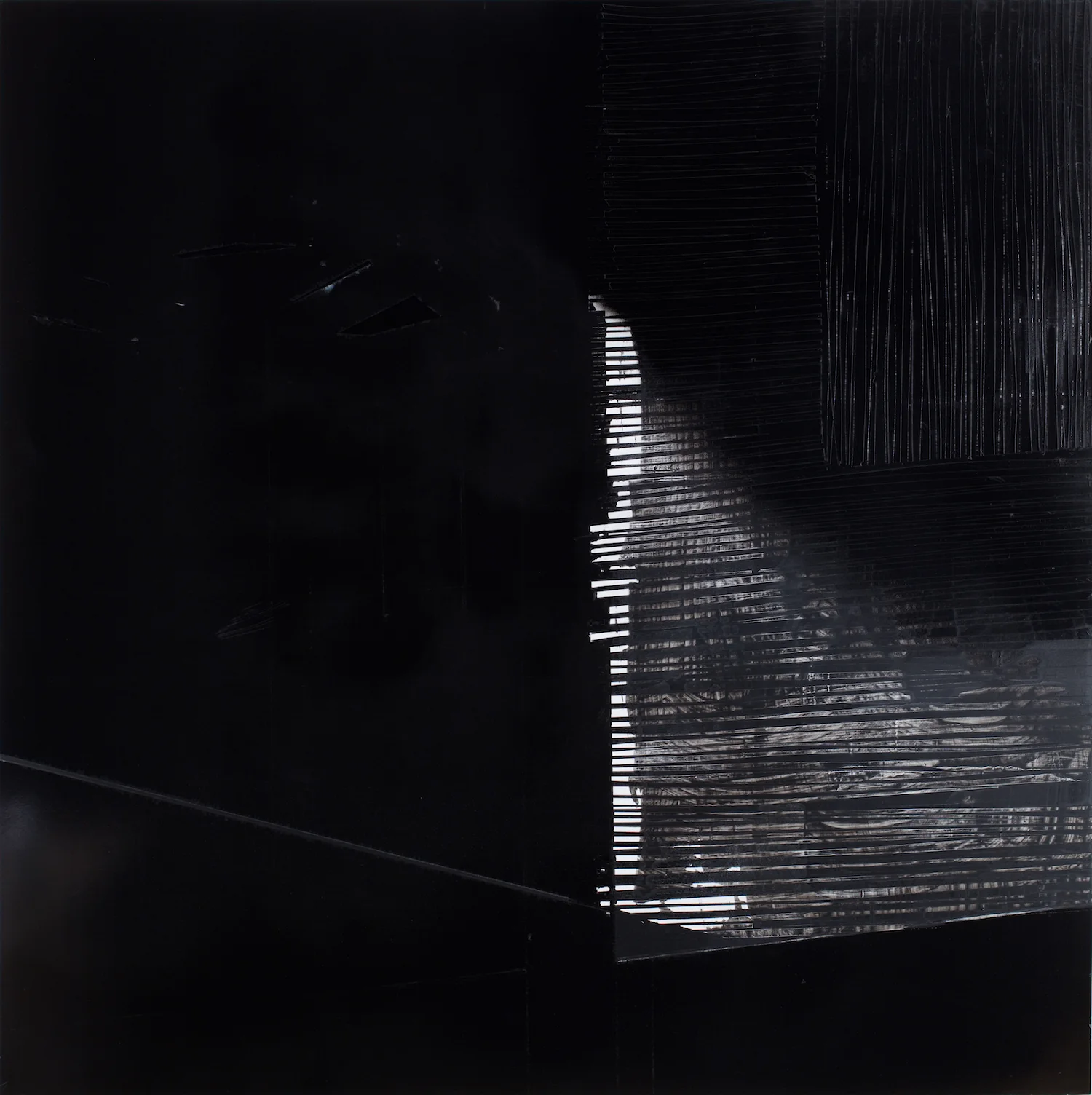 Keys 47"x 47" / acrylic and enamel on resin-coated panels