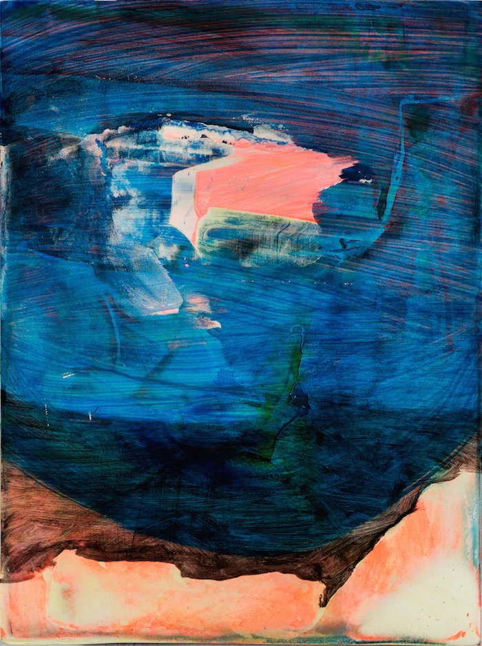 Articulate 10"x 8" / latex enamel, shellac, joint compound on wood