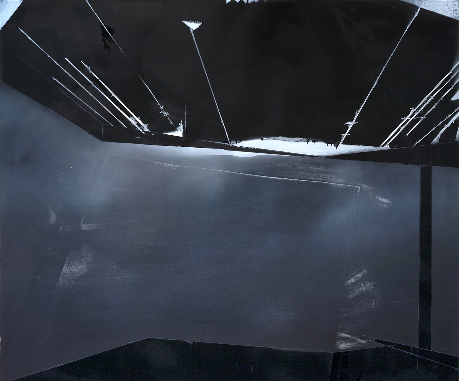 Bootlegger 42"x 47" / primer and urethane on wood