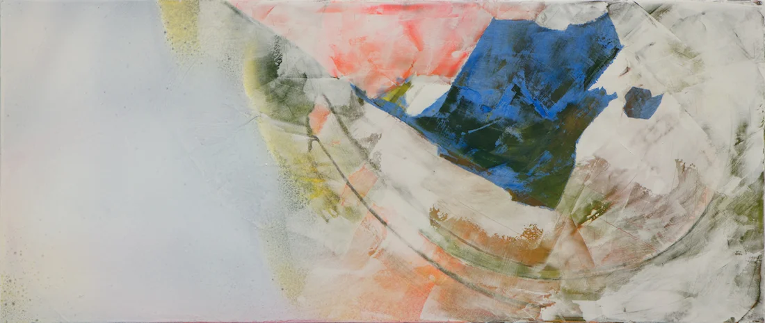 Brisé 20"x 47" / Vinyl paint and shellac on wood
