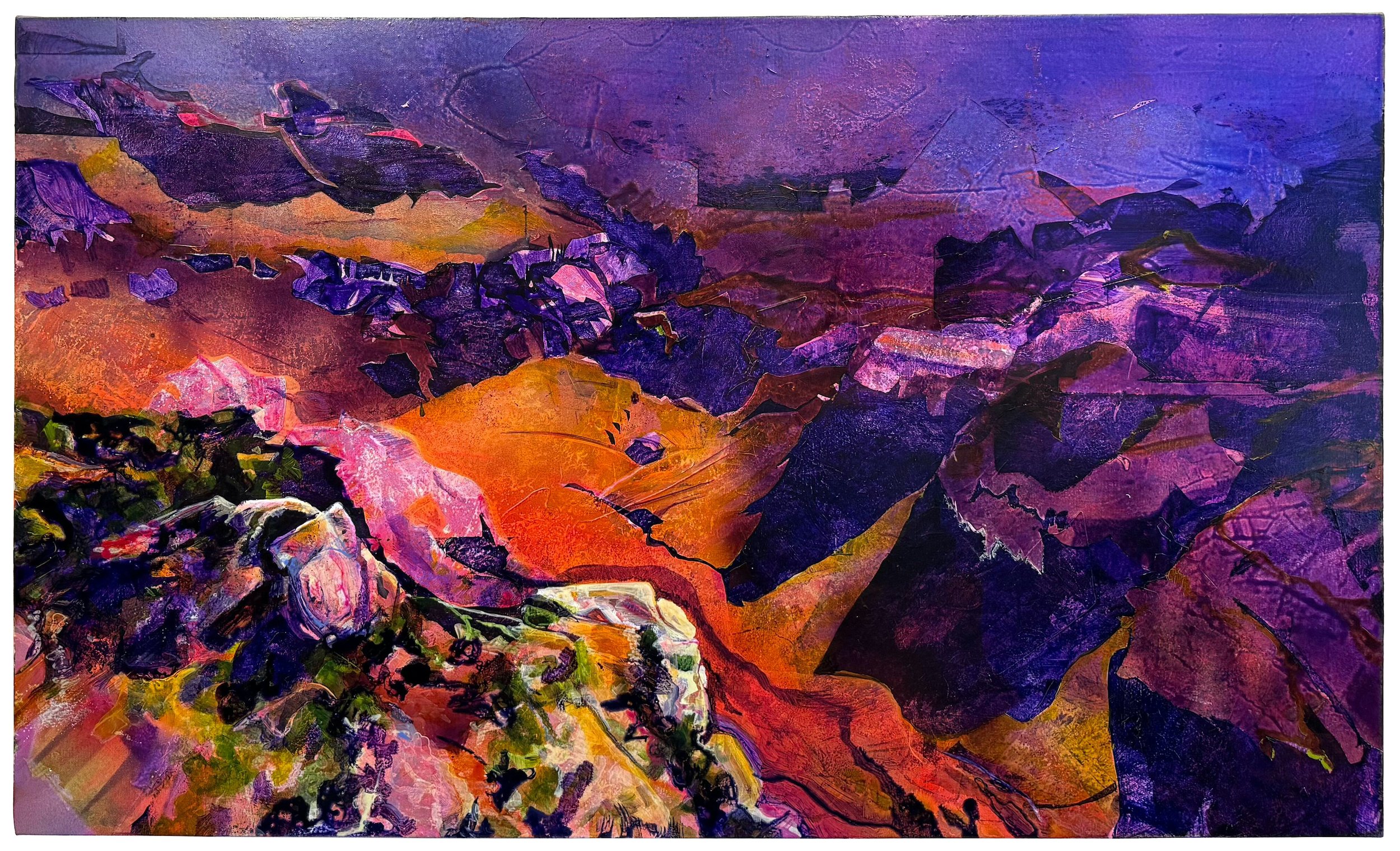   Expanding Waltz  / 36”x 60" / acrylic and vinyl paint on canvas 