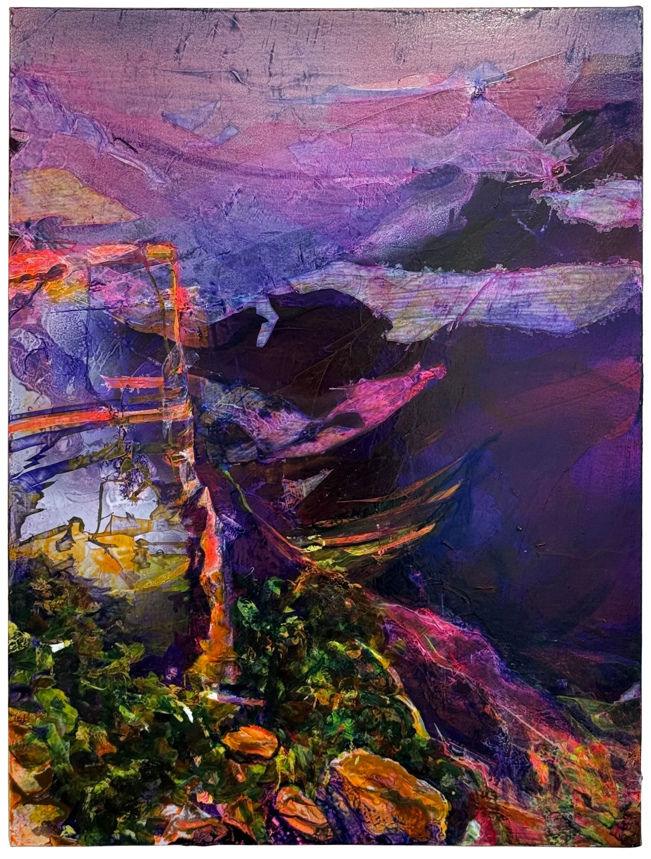   Tethered  / 40"x 30” / acrylic and vinyl paint on canvas 