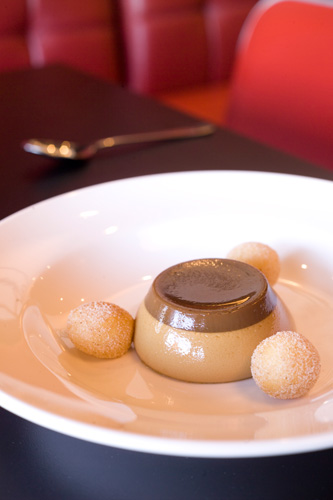 Donuts and panna cotta from Trade Kitchen Restaurant