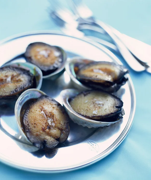 Panfried paua for Ruth Pretty cookbook