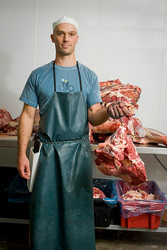 Portrait of organic butcher