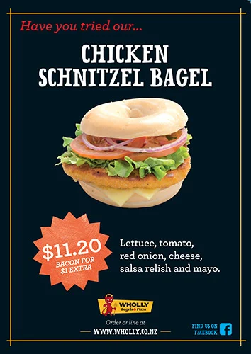 Wholly Bagels Advertising
