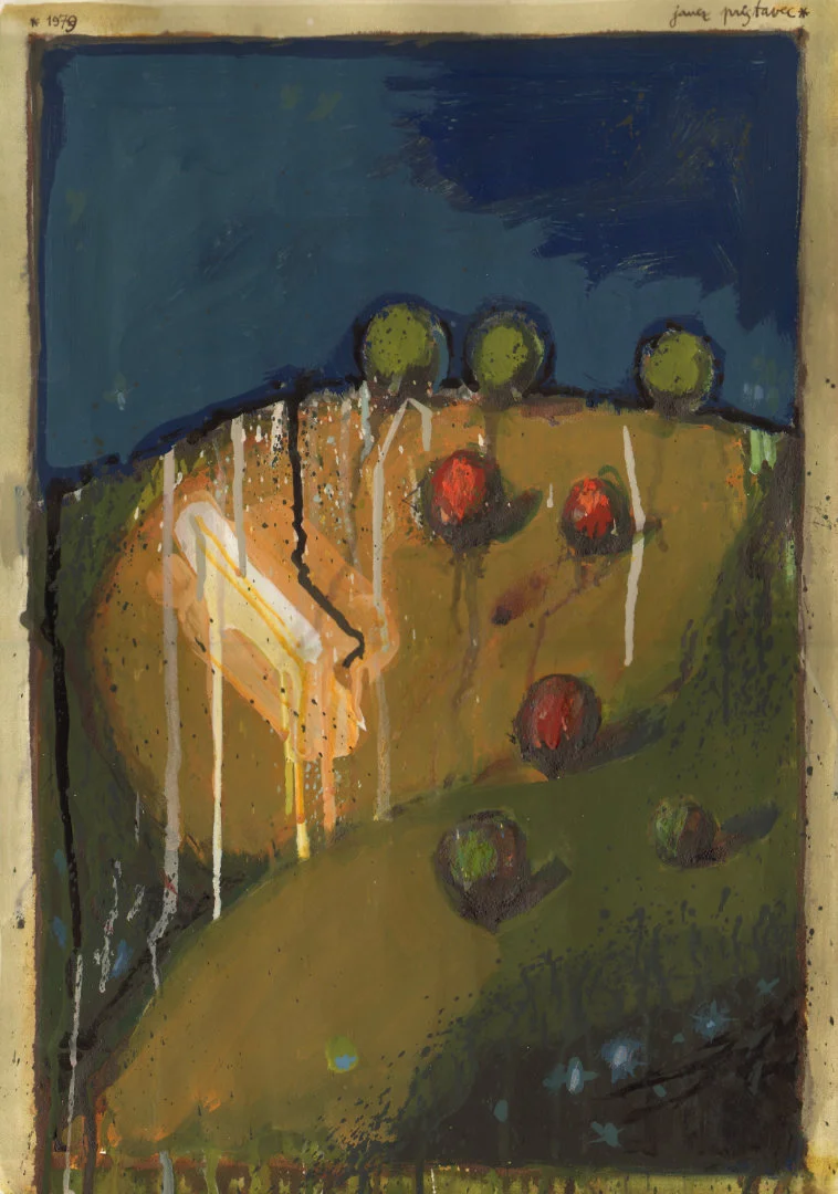 Hrib 1979, akvarel na papirju, A3