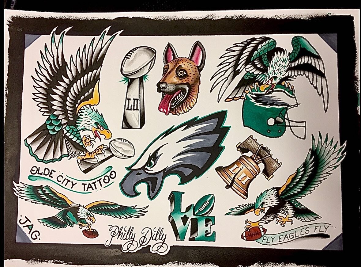After Eagles Super Bowl parade Jason Kelce and Philly Dilly tattoos are  in demand