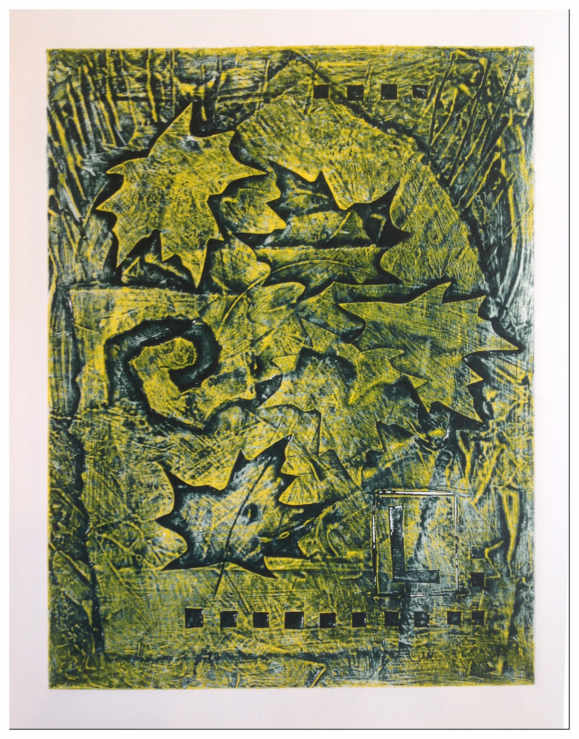 leaf collagraph