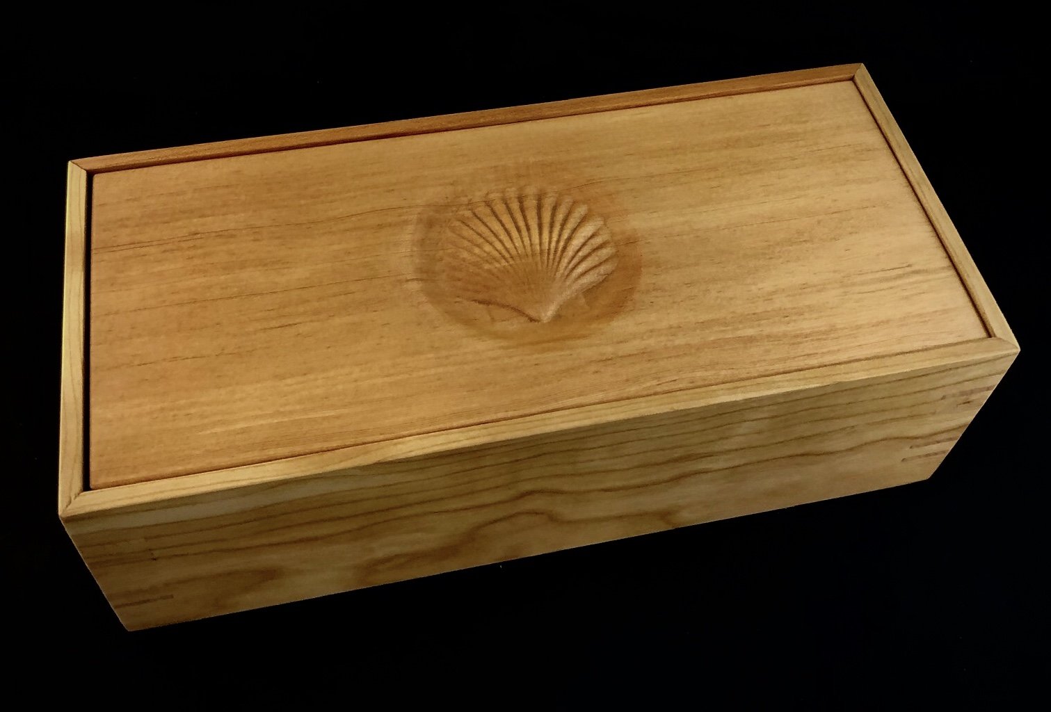 cherry and douglas fir box w/cnc carved shell