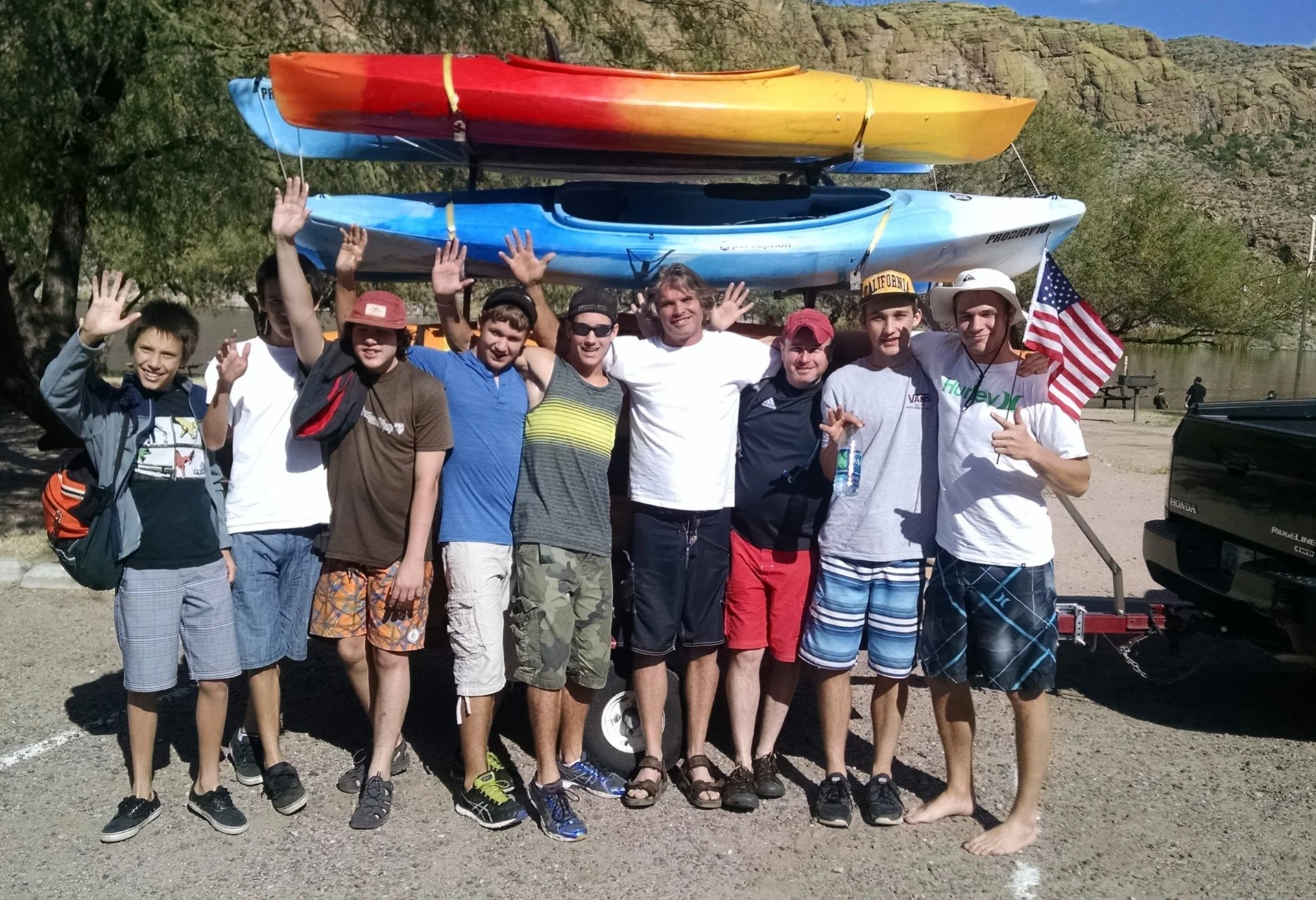 OUR BOYS OUT ON AN ADVENTURE WITH THEIR MENTORS.