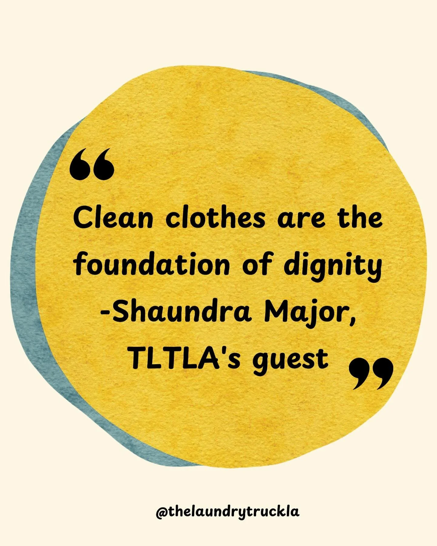 A reminder from one of our guests at The Laundry Truck LA of why this work matters. Access to clean clothing impacts health, opportunity, and self-worth &mdash; in ways that are often overlooked.

#LaundryAccess #PublicHealth #Dignity #thelaundrytruc