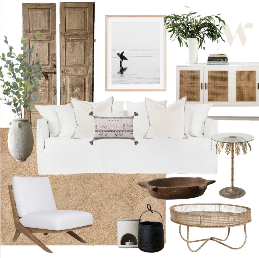 SUMMER VIBES ☀️⁠
⁠
..and the weather is easy ! Could this be your ultimate summer escape at home ??⁠
⁠
Dm me or comment for supplier info 🤍..and save this post for lovely moodboard insp from me aka Aleena, resident interior decorator here at The Who