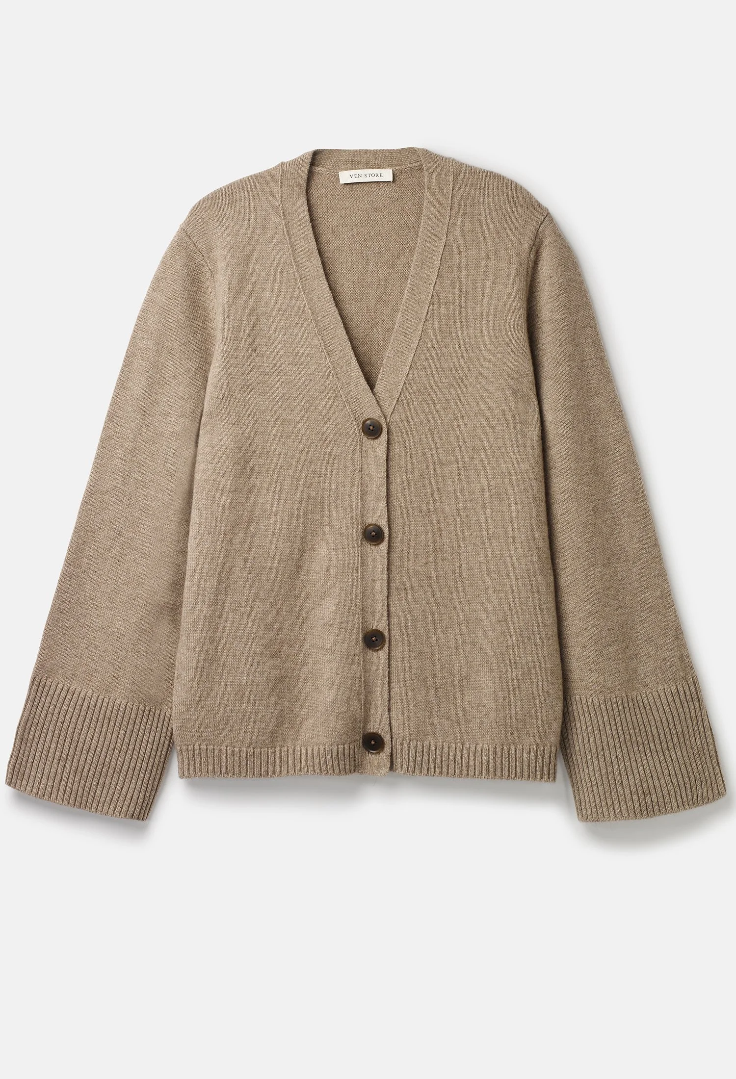 Cashmere Cardigan Beige — Ven Store