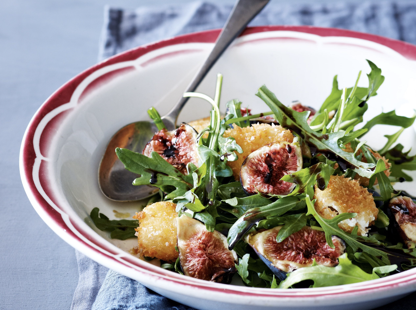 RECIPE: Crumbed &amp; Fried Chèvre with Green Salad, Raisins &amp; Mustard Vinaigrette