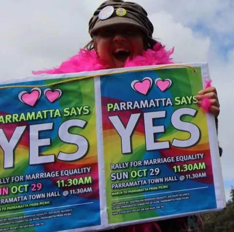 Yes rally in Parramatta