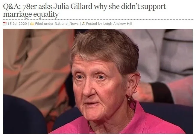 Out in Perth: Q&amp;A: 78er asks Julia Gillard why she didn’t support marriage equality
