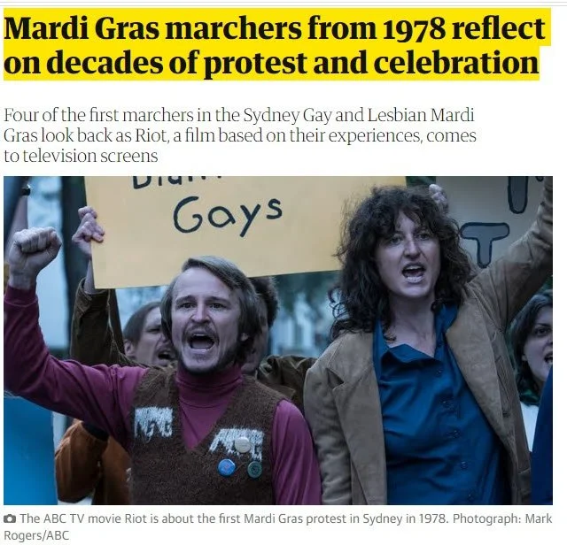 The Guardian: Mardi Gras marchers from 1978 reflect on decades of protest and celebration