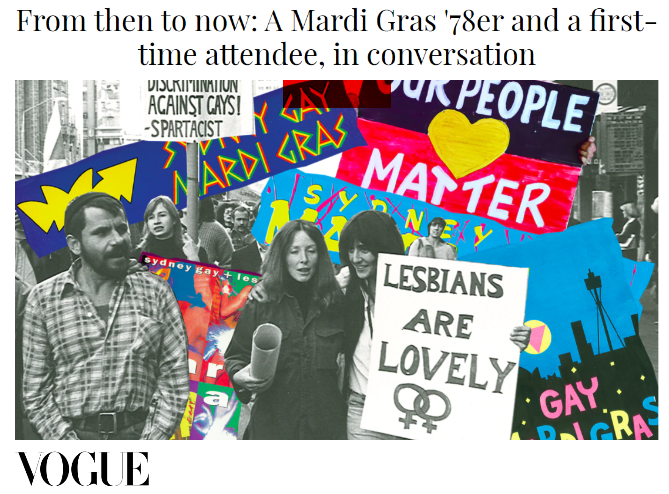Vogue: From then to now: A Mardi Gras '78er and a first-time attendee, in conversation