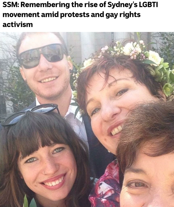 ABC News: SSM - Remembering the rise of Sydney's LGBTI movement amid protests and gay rights activism
