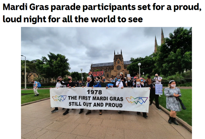 ABC NEWS: Mardi Gras parade participants set for a proud, loud night for all the world to see