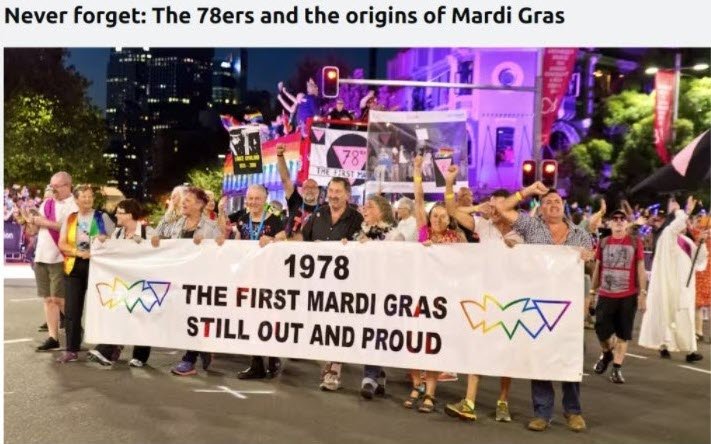 SBS: Never forget: The 78ers and the origins of Mardi Gras