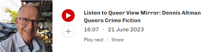 102.7FM Queer View Mirror: Dennis Altman Queers Crime Fiction