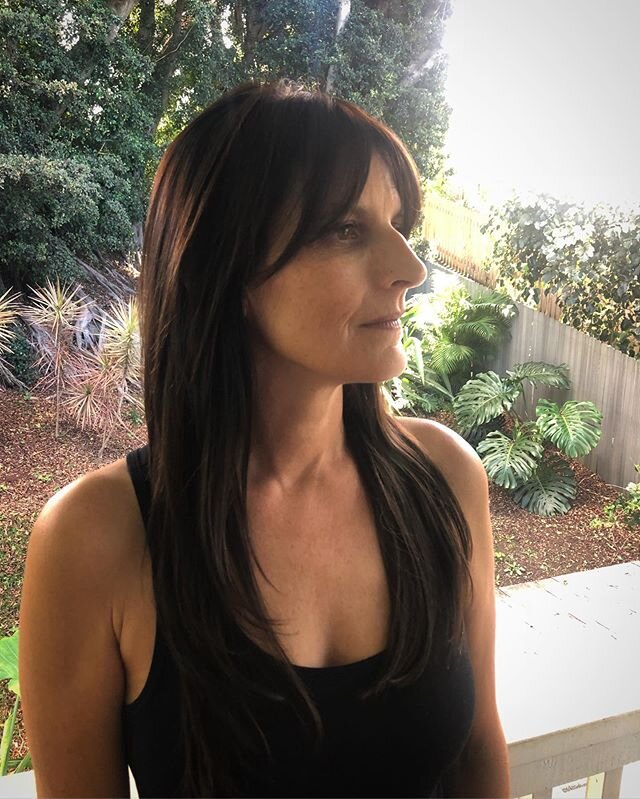 Fresh cut and color on this beautiful mama✂️ #hairbytipharethstar
