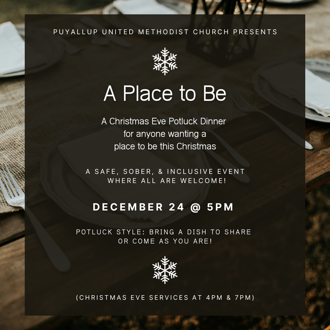 A Place to Be: A Christmas Eve Potluck Dinner for All