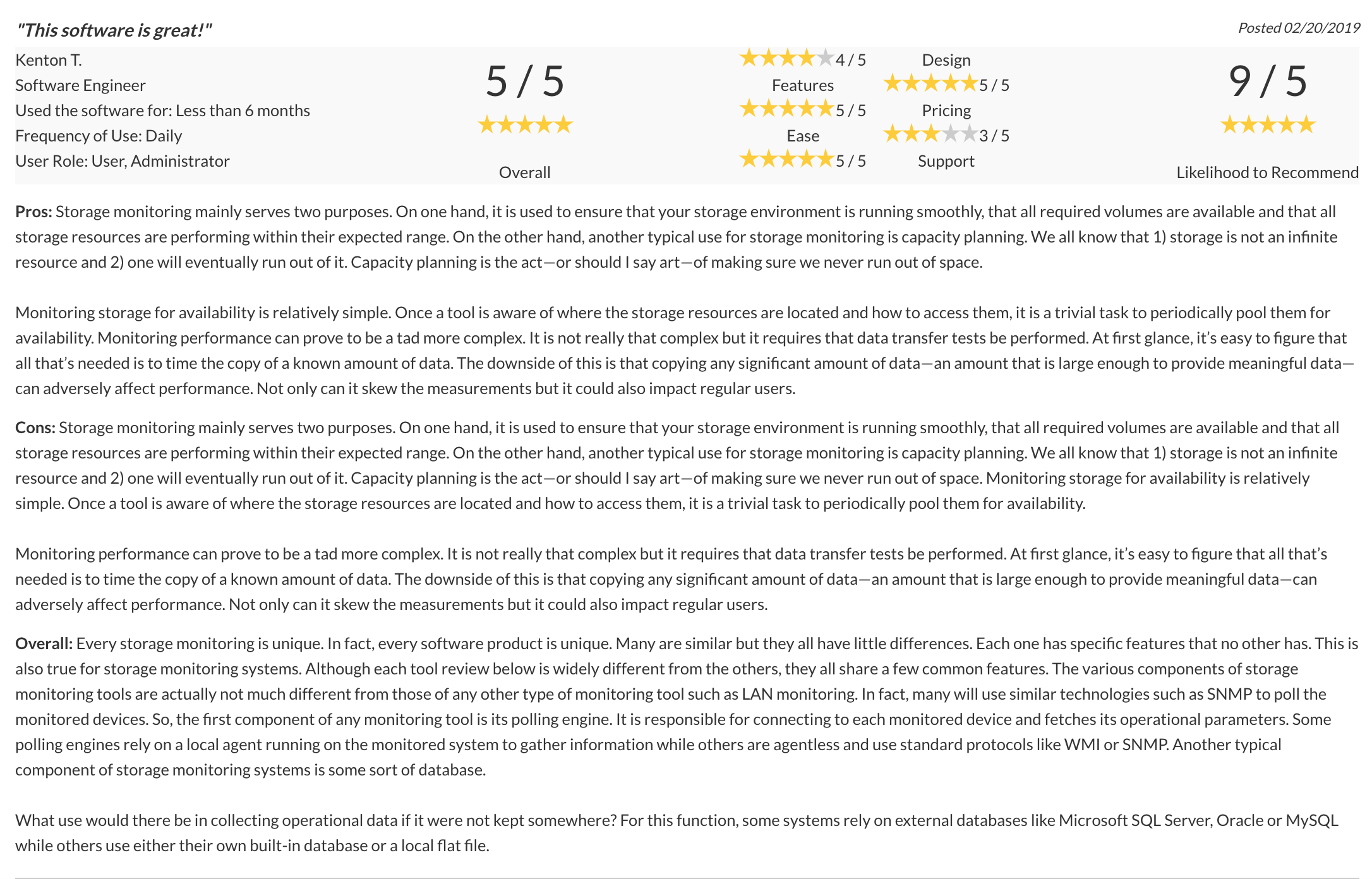 I. CONSUMER REVIEW WIDGET REDESIGN