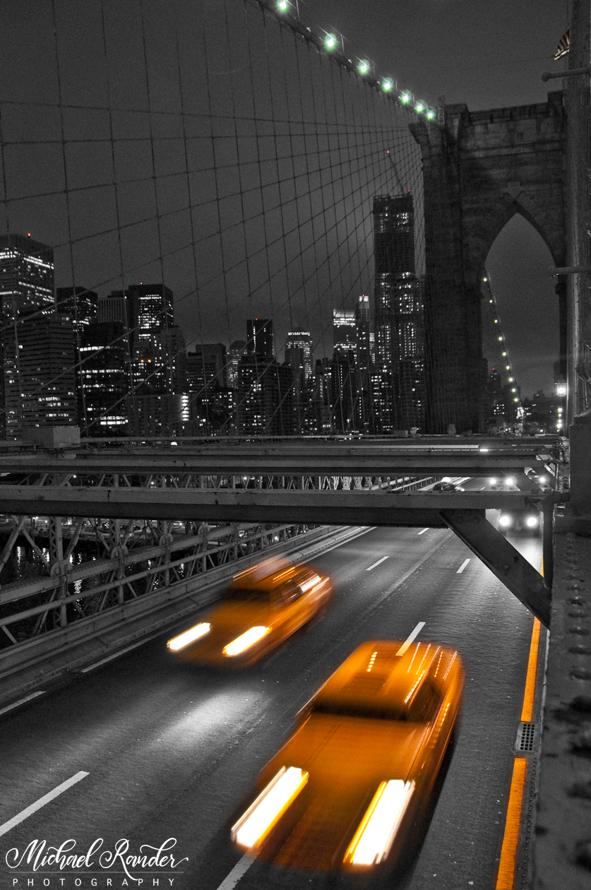 "Brooklyn Bridge Taxis" - NYC