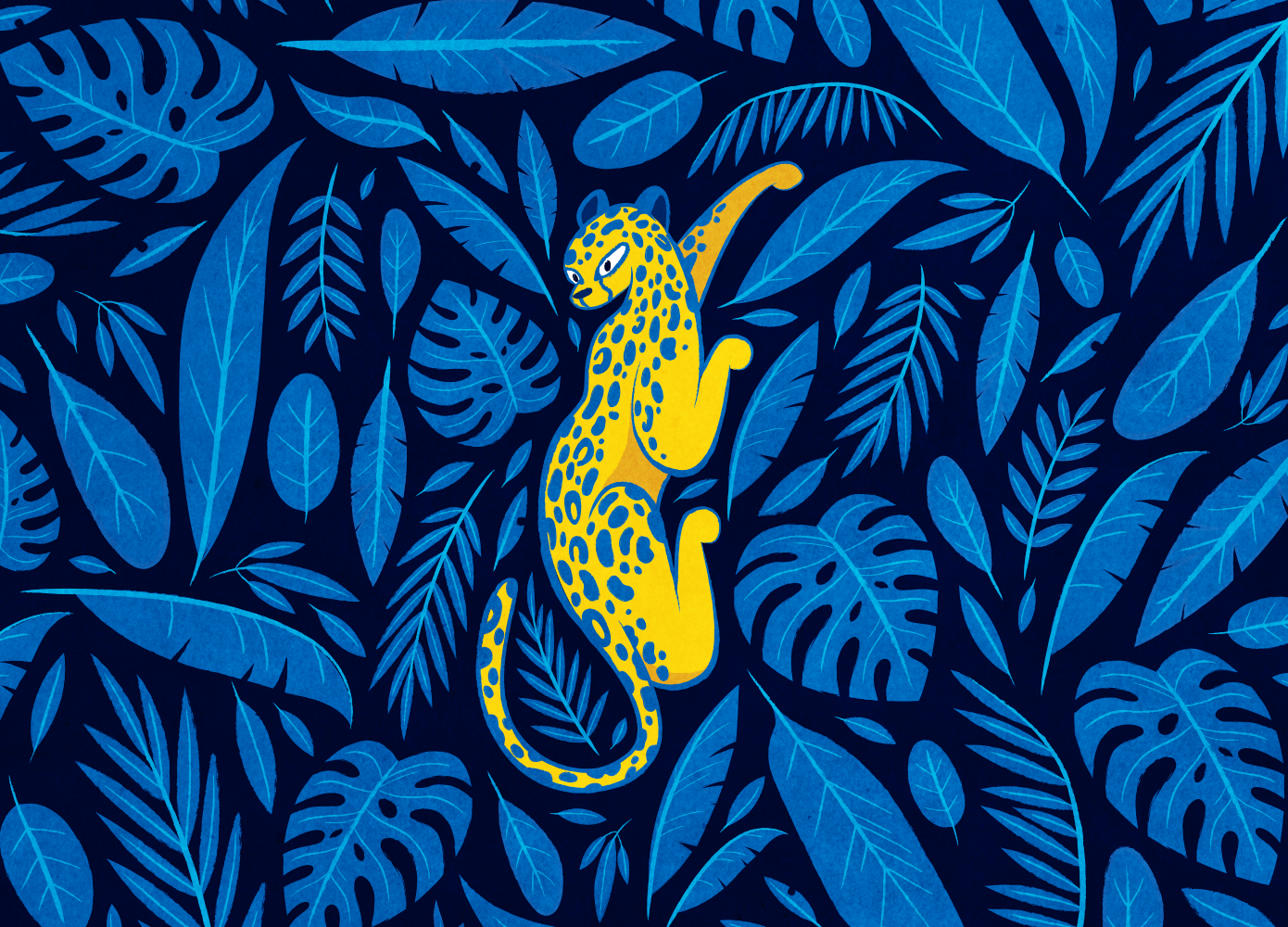 Midnight Jungle 2018 Digital Painting