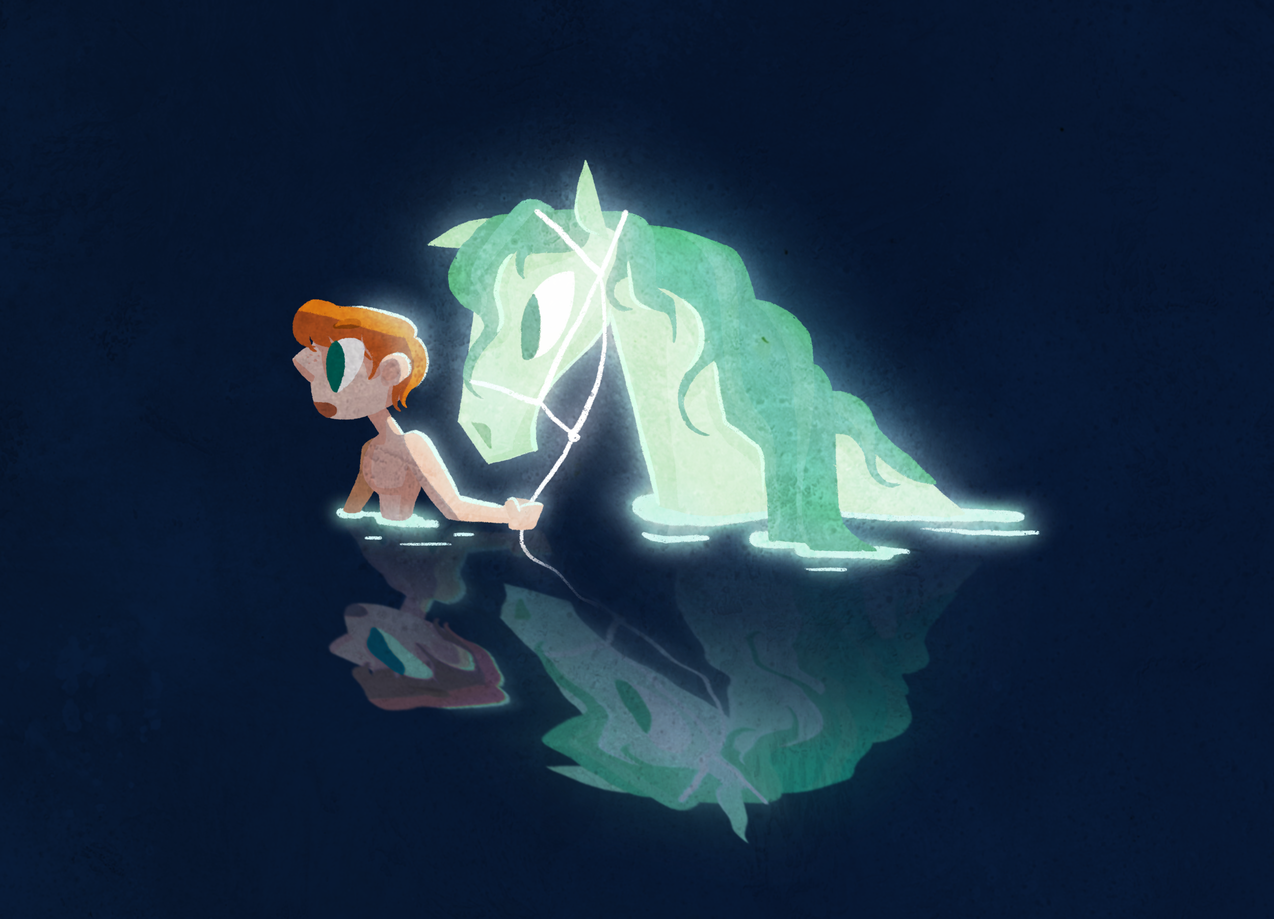  WATER HORSE 2021 Digital Painting 