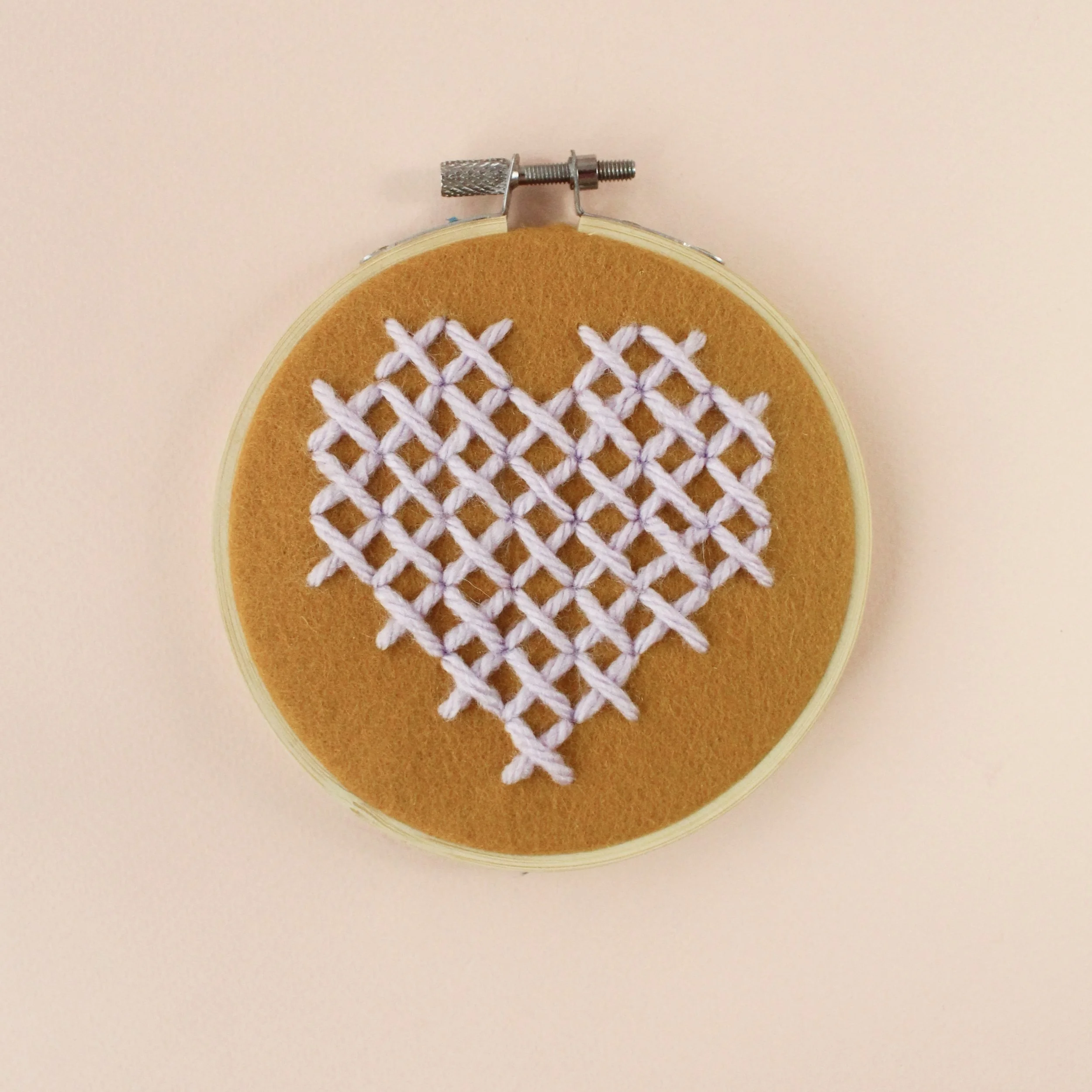 Heart Hoop DIY Embroidery Kit by Cotton Clara