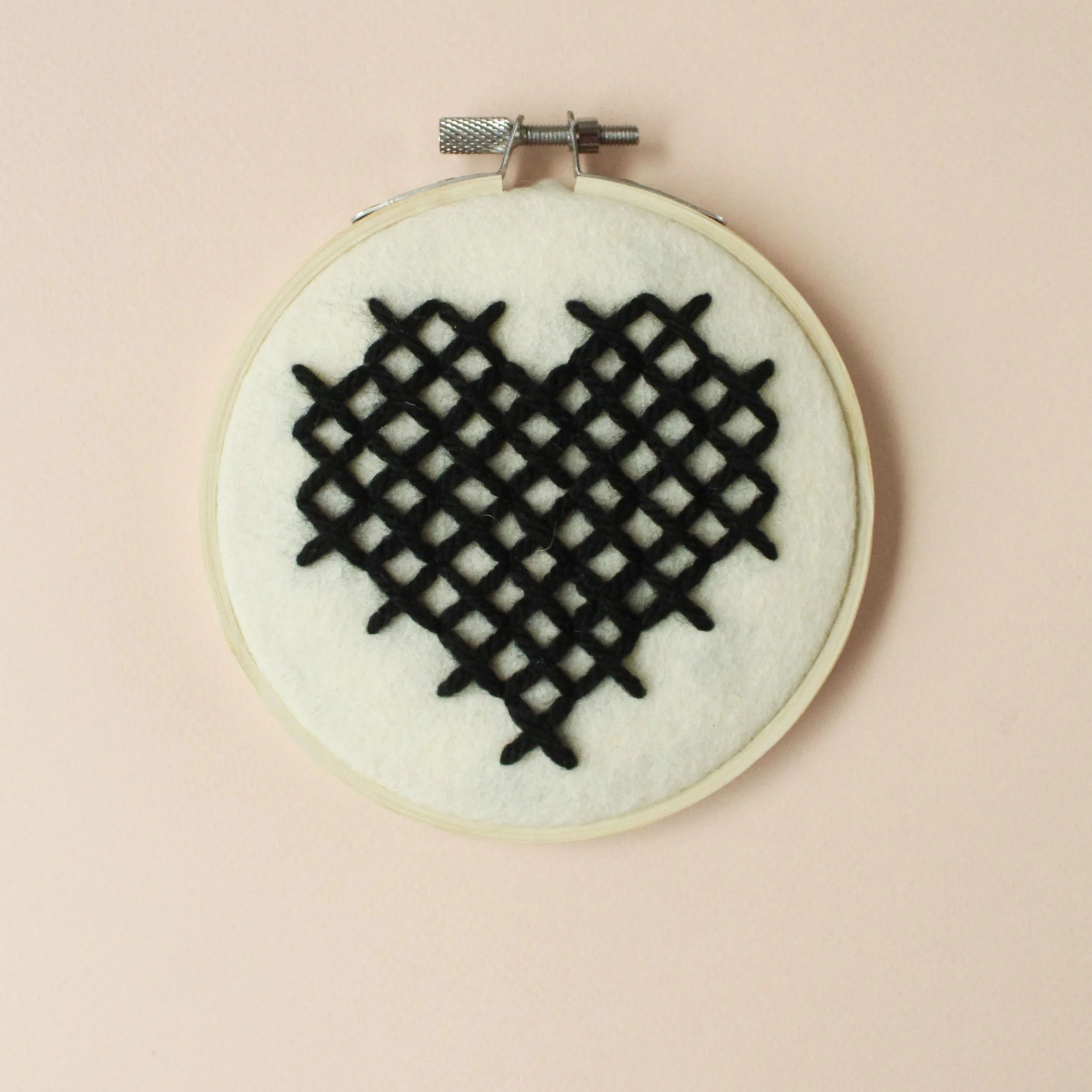Heart Hoop DIY Embroidery Kit by Cotton Clara