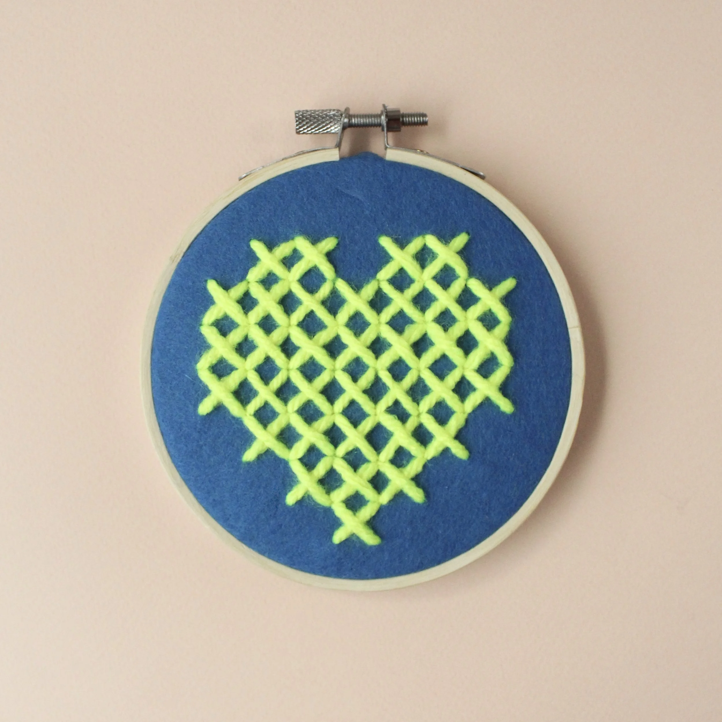 Heart Hoop DIY Embroidery Kit by Cotton Clara