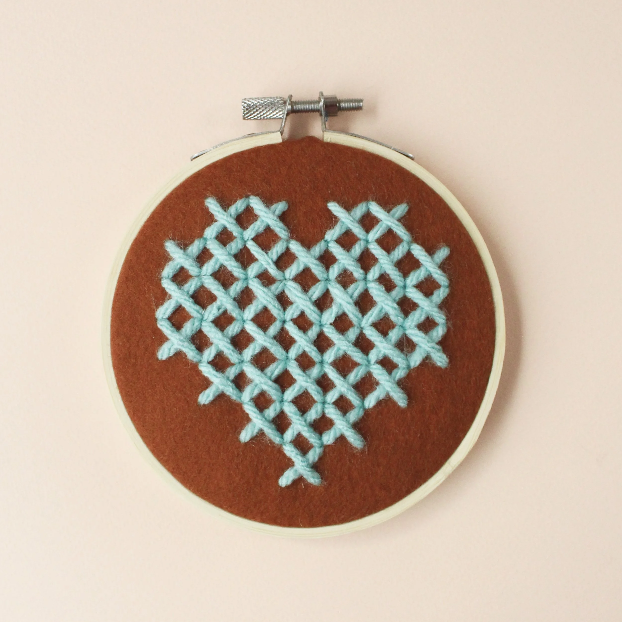Heart Hoop DIY Embroidery Kit by Cotton Clara