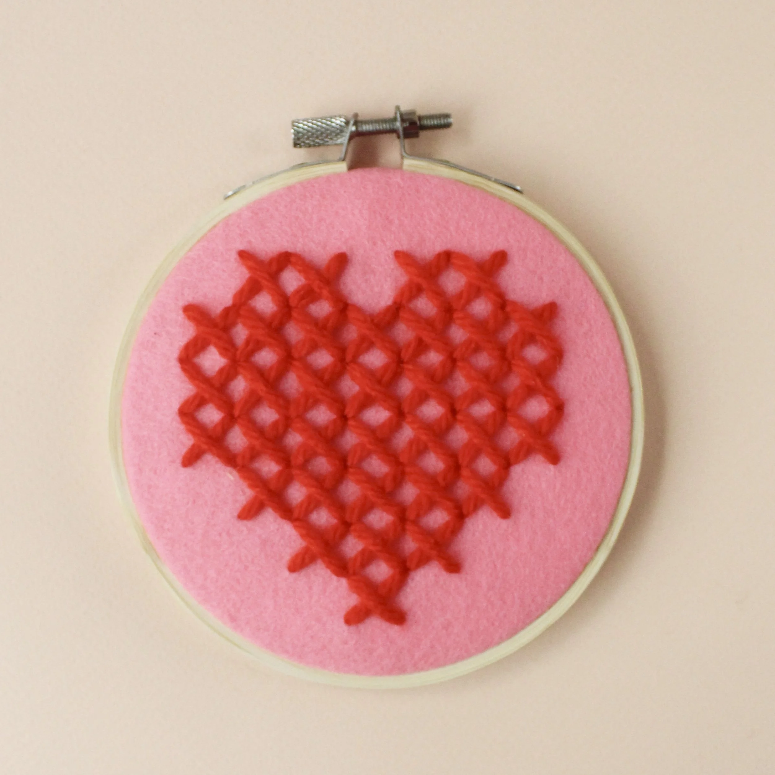Heart Hoop DIY Embroidery Kit by Cotton Clara