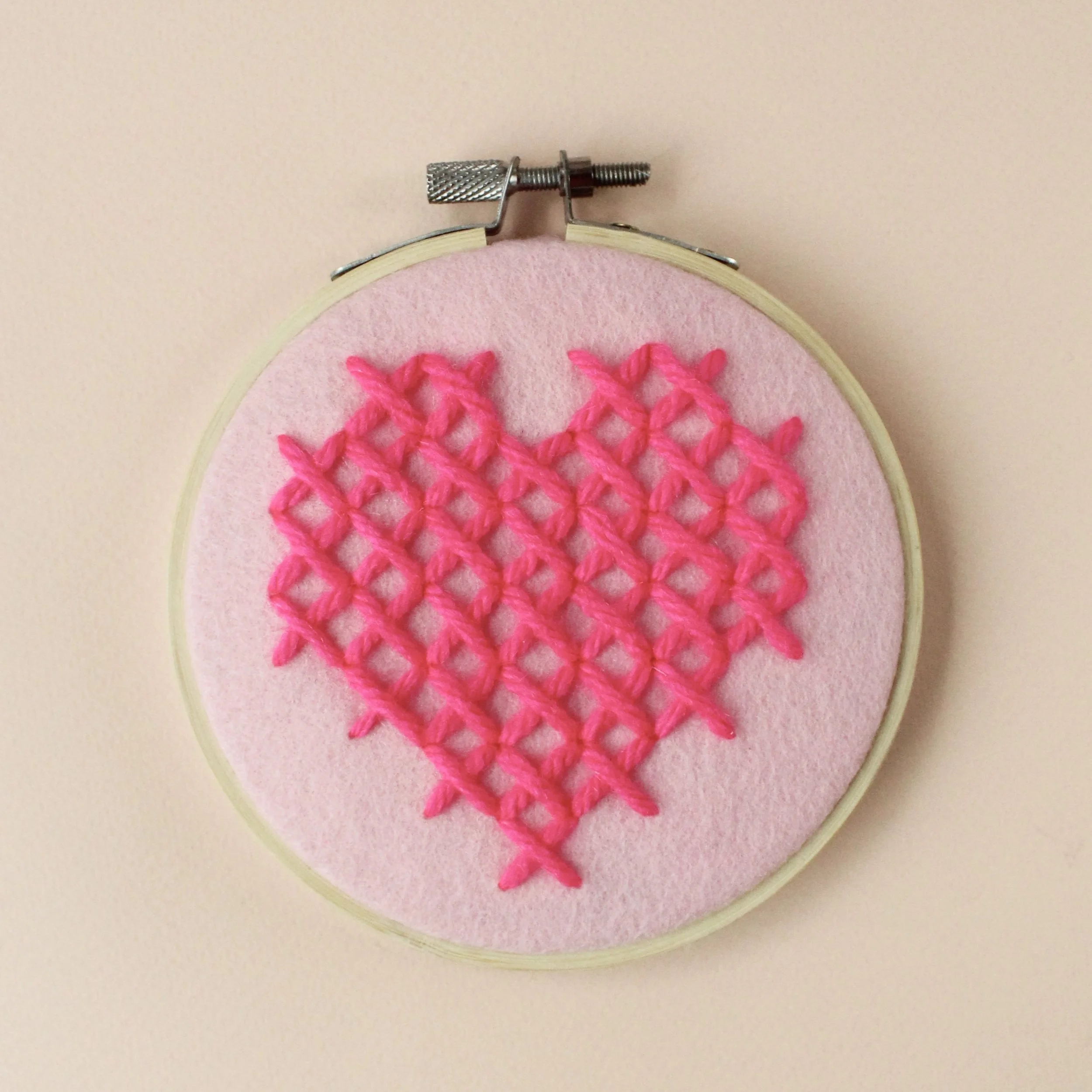 Heart Hoop DIY Embroidery Kit by Cotton Clara