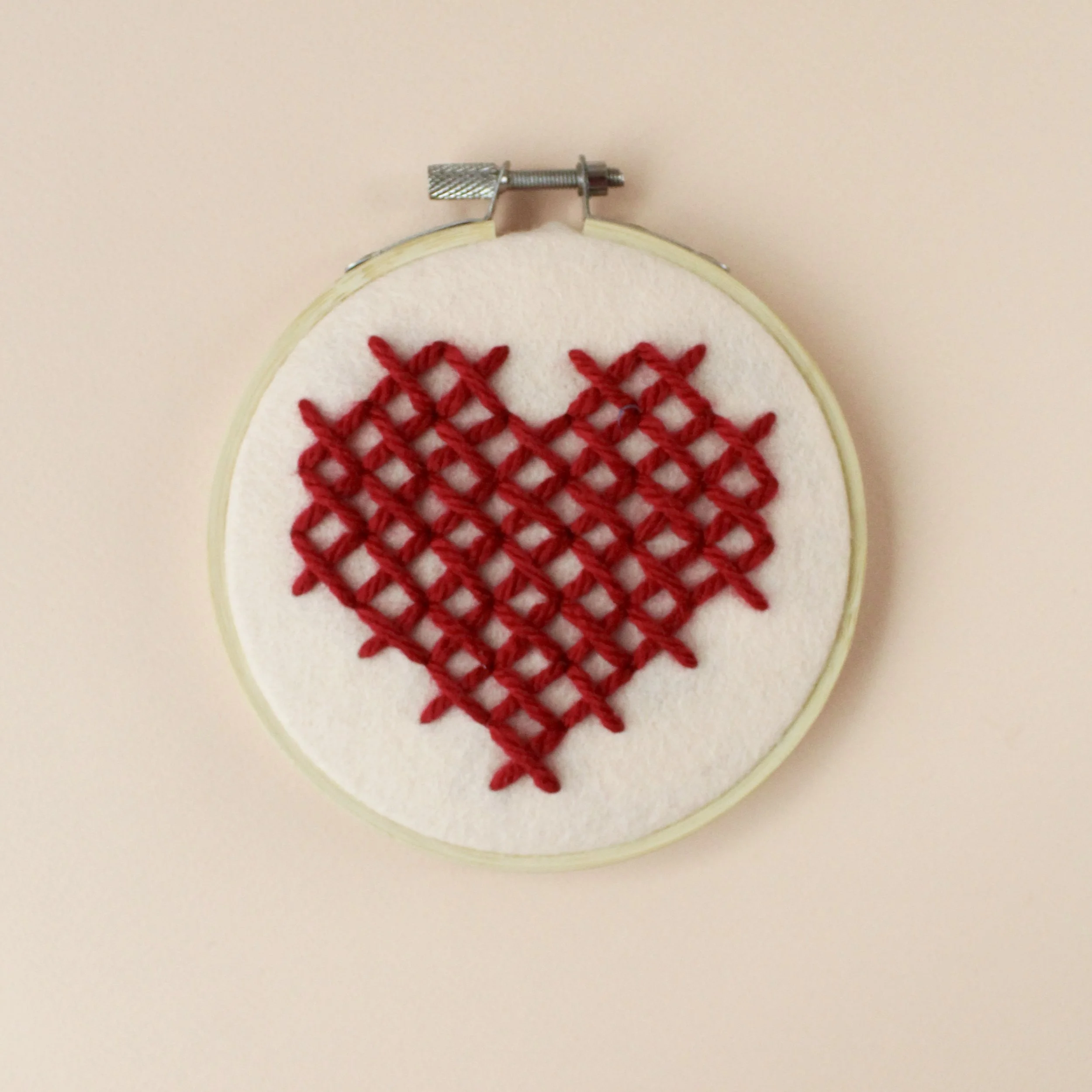 Heart Hoop DIY Embroidery Kit by Cotton Clara