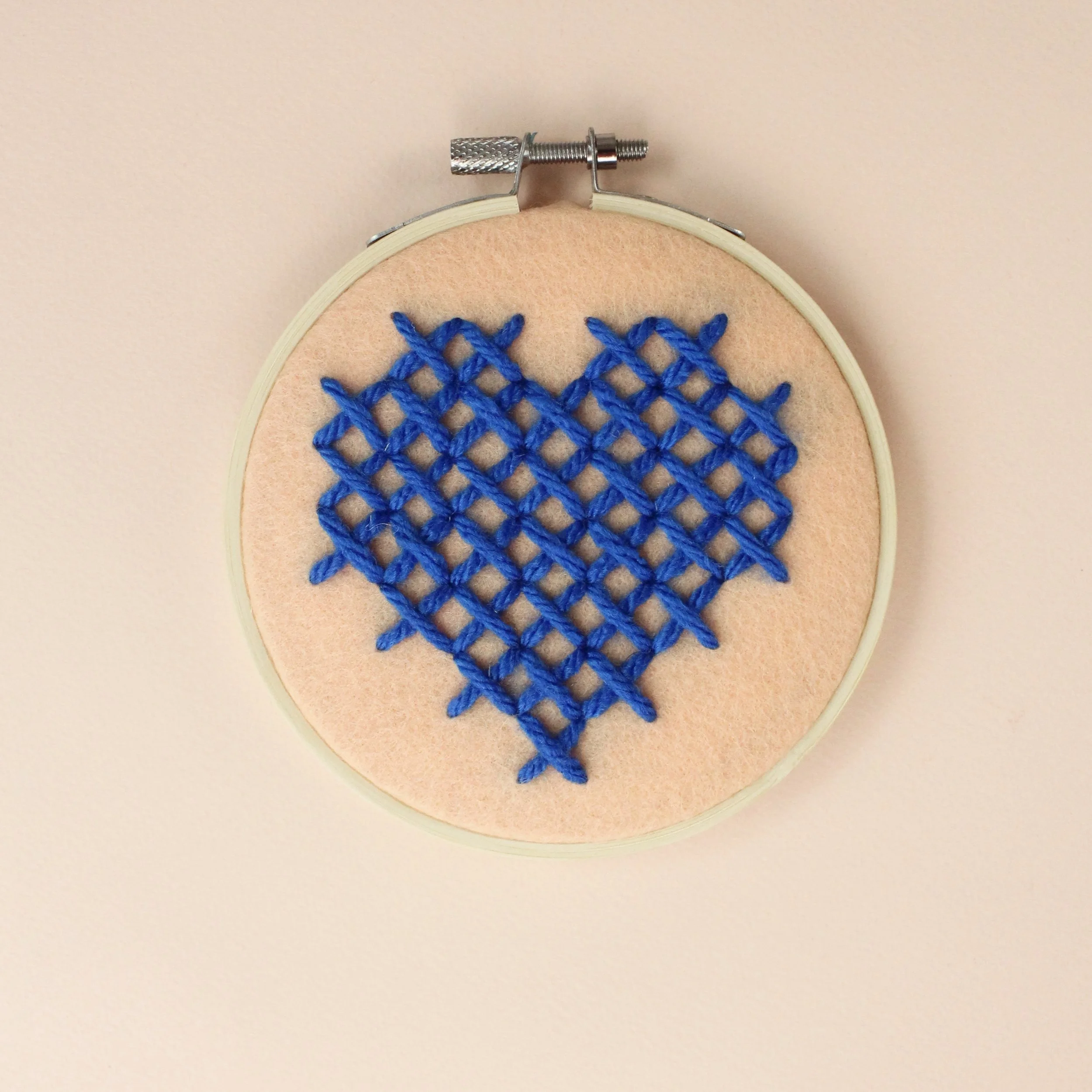 Heart Hoop DIY Embroidery Kit by Cotton Clara