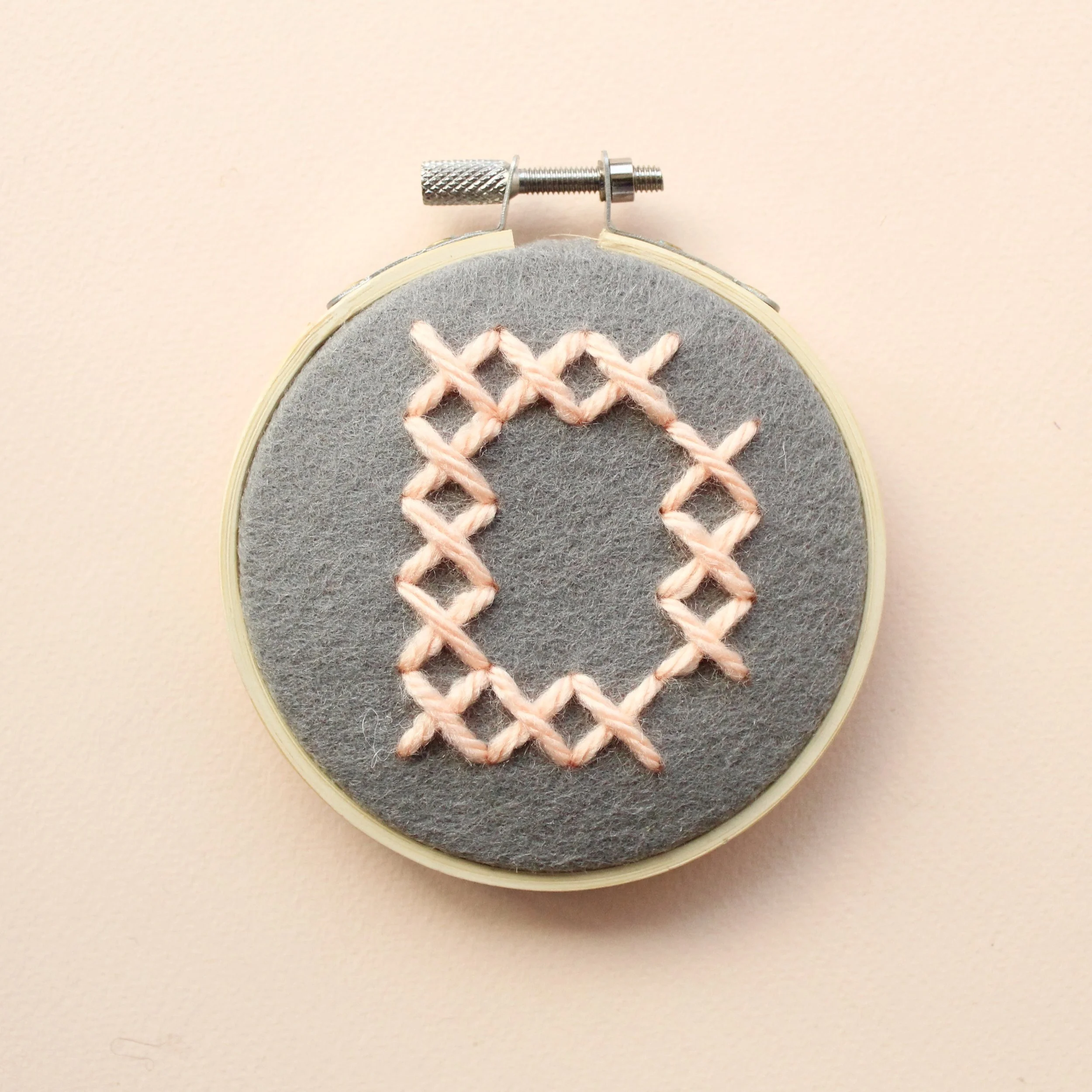 Initial Hoop DIY Embroidery Kit by Cotton Clara