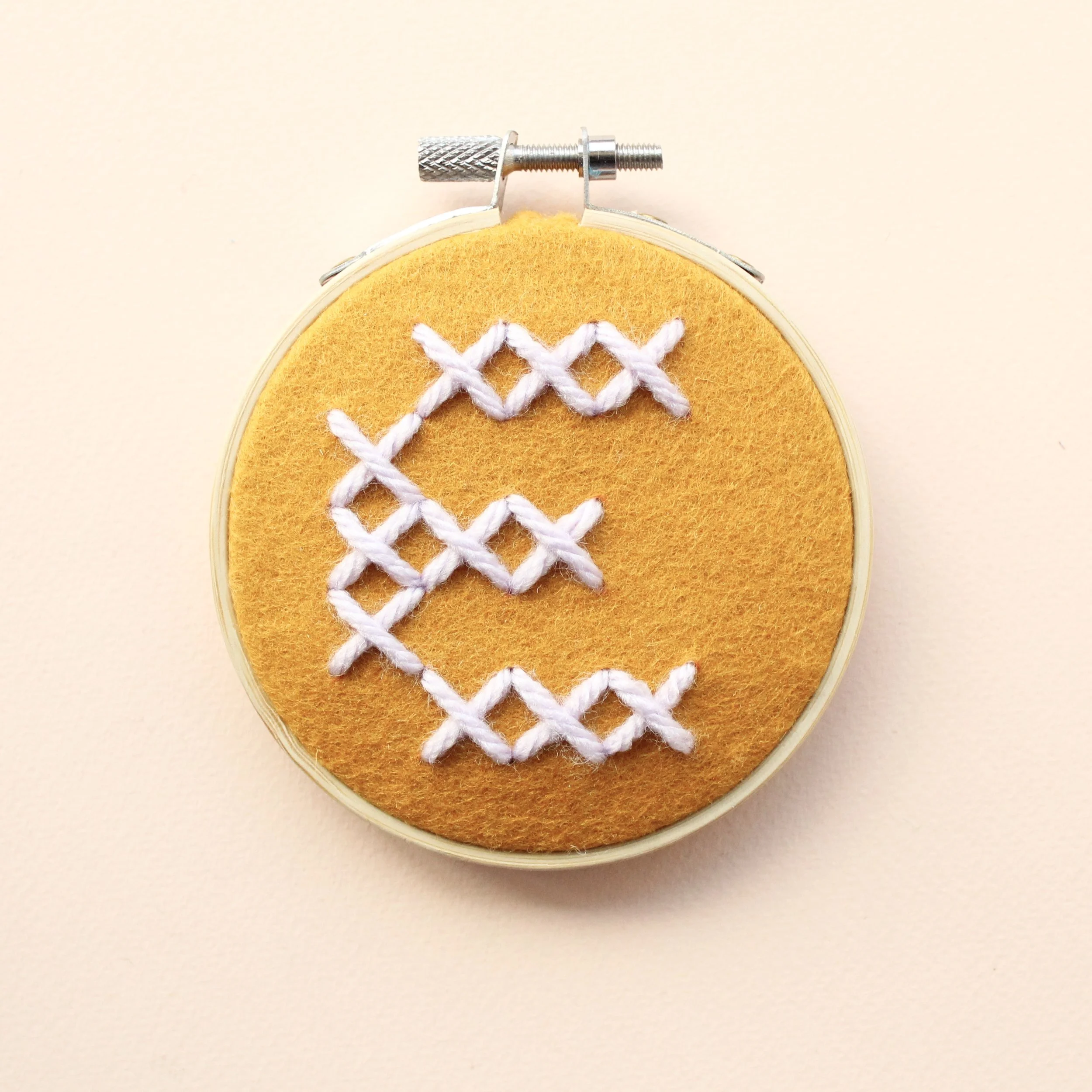 Initial Hoop DIY Embroidery Kit by Cotton Clara